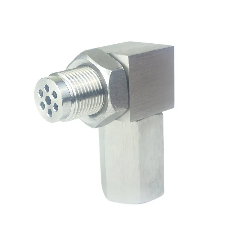 For Auto Modification Accessories Stainless Steel Sensor 90 Degree Extension Connector M18 * 1.5