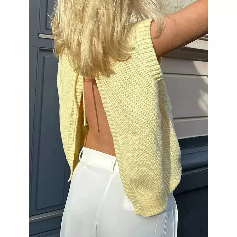 سترة Spring Commuter Sle American Bal Knot مستديرة Ne Svel ort محبوكة مفتوحة سترة نسائية من ألياف البولي فايون #2