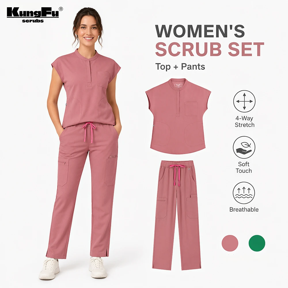 ensemble-d'uniformes-de-salon-de-beaute-pour-femmes-tenue-chirurgicale-vetements-de-travail-medicaux-ensemble-2-pieces-haut-et-pantalon-extensibles-4-directions-doux-et-resistants-aux-plis