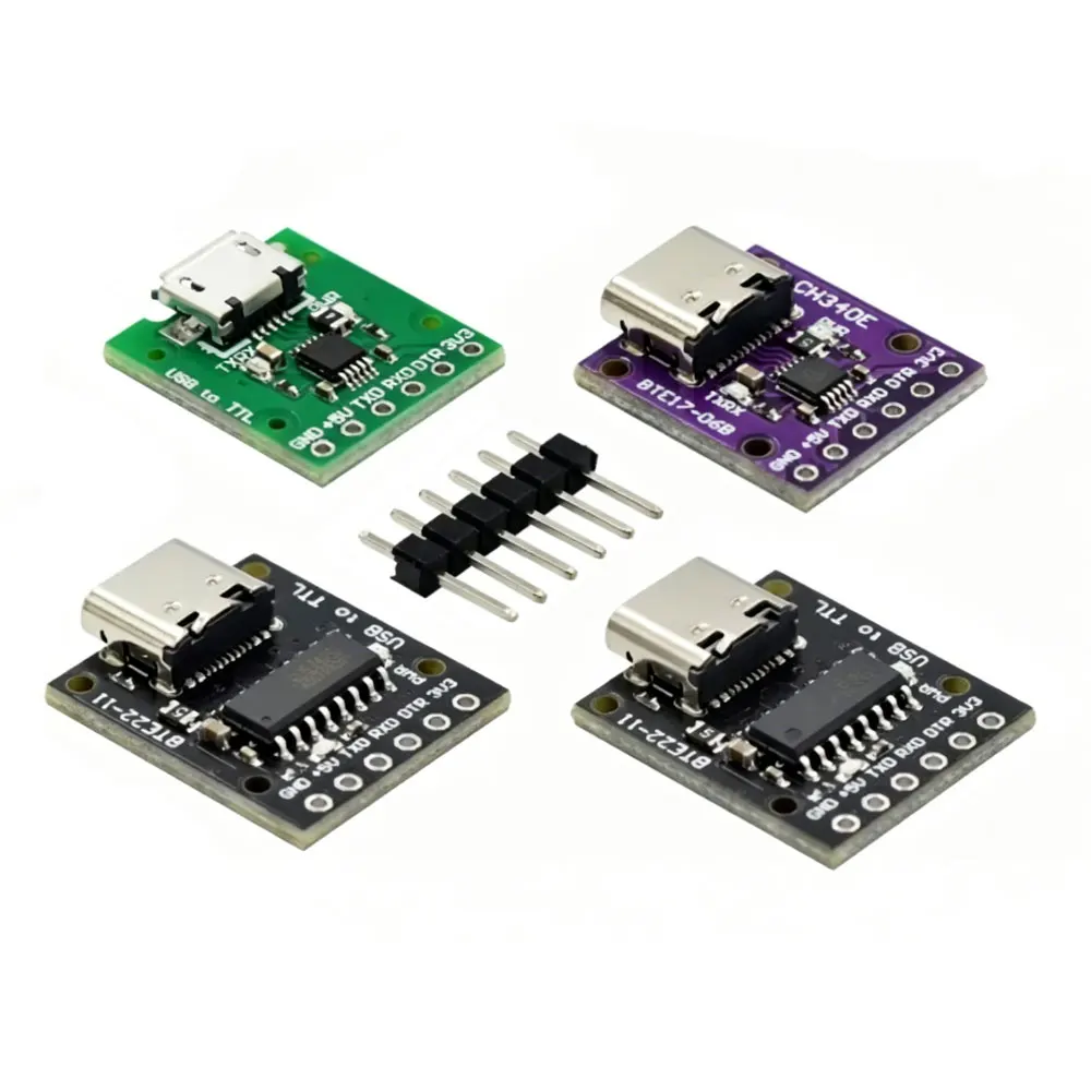 CH340E CH340C CH9340C USB 2.0 To TTL Module Alternative CP2104 CP2102 PL-2303HX HT42B534 FT232RL Supprt linux/mac/windows OTG