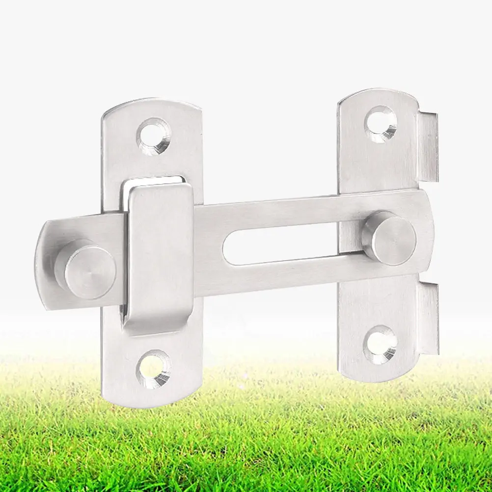 

Heavy Duty Stainless Steel Door Latch Security Buckle for Interior Exterior Doors Windows Pet Enclosures Simple Installation