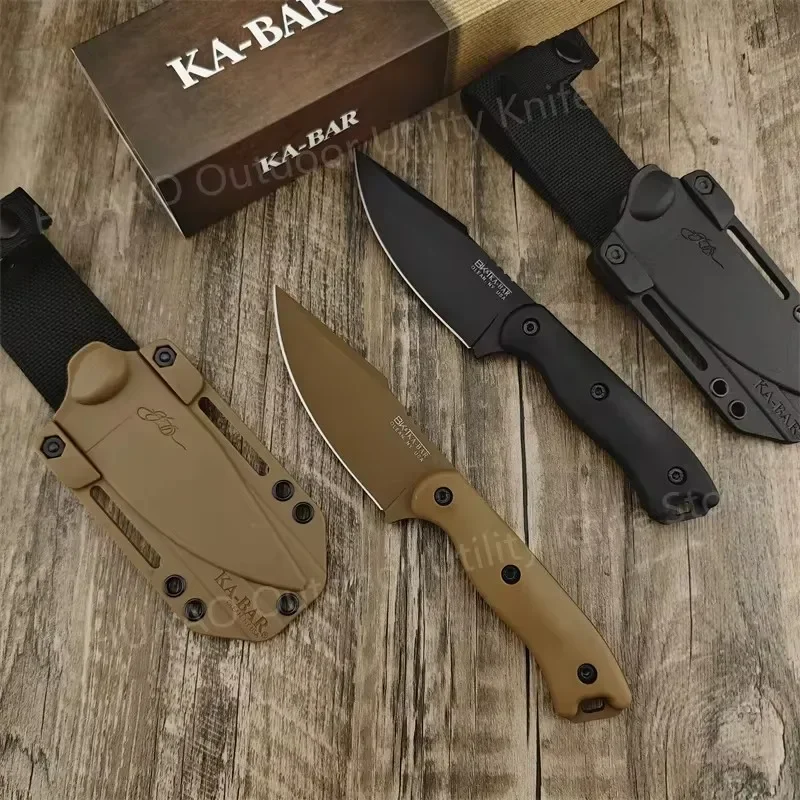 Tactical Fixed Blade Knife BK18 / 19 Outdoor EDC Hunting Camping Cutting Survival Knives D2 Blade Nylon Glass Fiber Handle