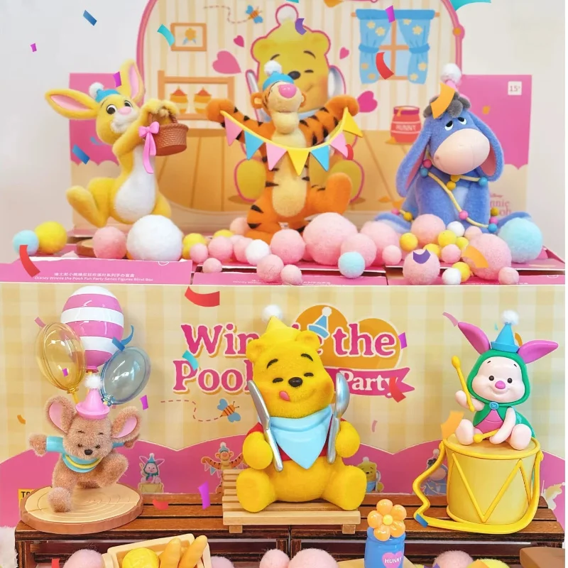 

Toptoy Winnie The Pooh Carnival Party Series Blind Box Trendy Fluffy Figurine Desktop Ornament Cute Decor Gift For Female