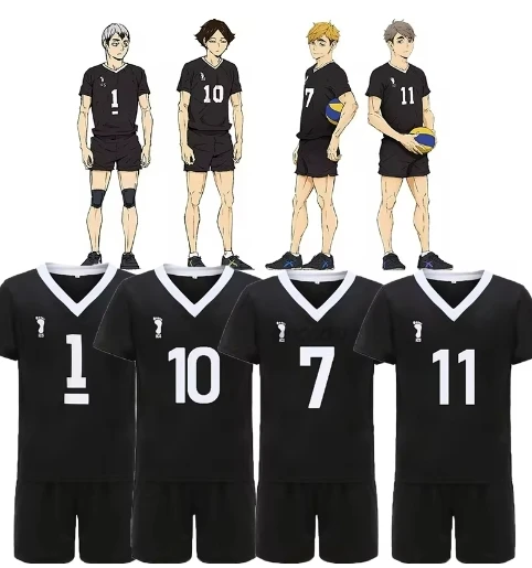 

Anime Miya Atsumu Osamu Sportswear Inarizaki High School Volleyball Team Uniform Kita Shinsuke Rintaro Suna Cosplay Costumes