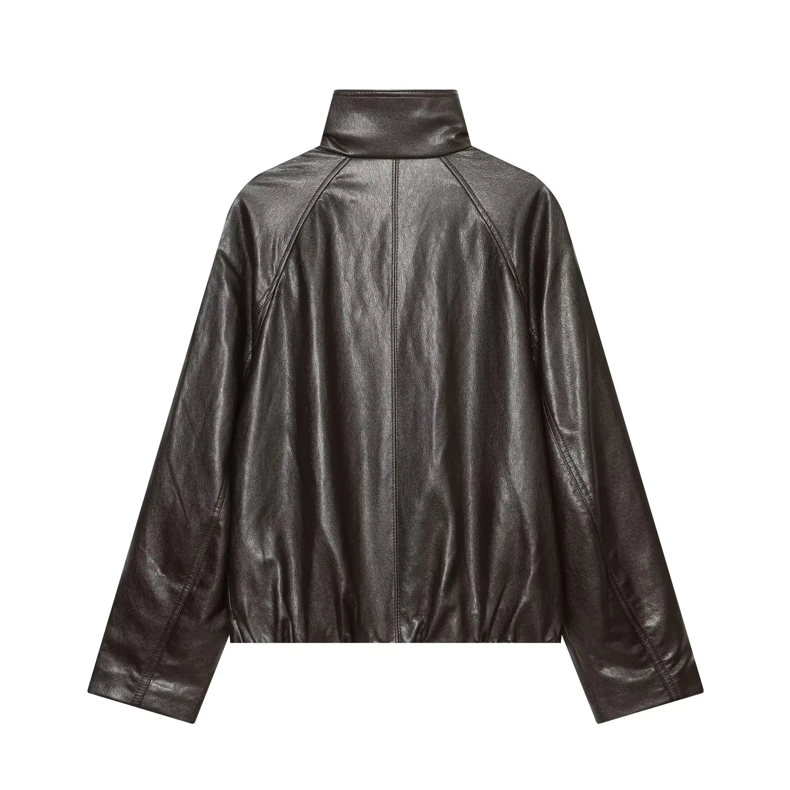 Leather Jackets Women's Pu Coat 2026 zanaban Long Sleeve Jackets Streetwear Fashion Chic Outwear Elegant Casual Loose Jackets