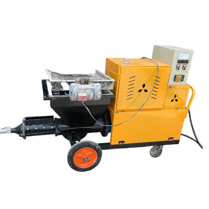 آلة رش الملاط الأسمنتي ذات الضغط العالي، مسدس رش الجص المحمول لمضخة تقديم البناء على الحائط #6