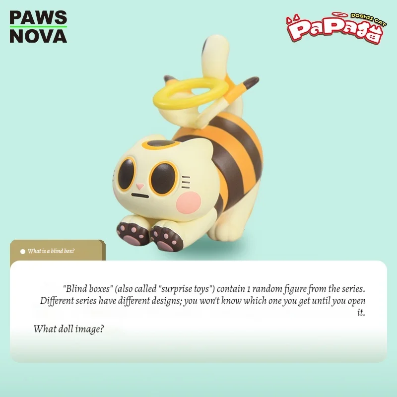 Seri Doshiicat Seri Papa Cat Blind Box Mainan Kucing Lucu Figur Trendi Hiasan Meja Mainan Kartun Kotak Misteri Kejutan Hadiah