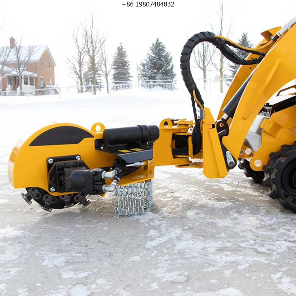 Stump Grinder Attachment - Irrigation Machine Excavator Hydraulic Lawn Mower
