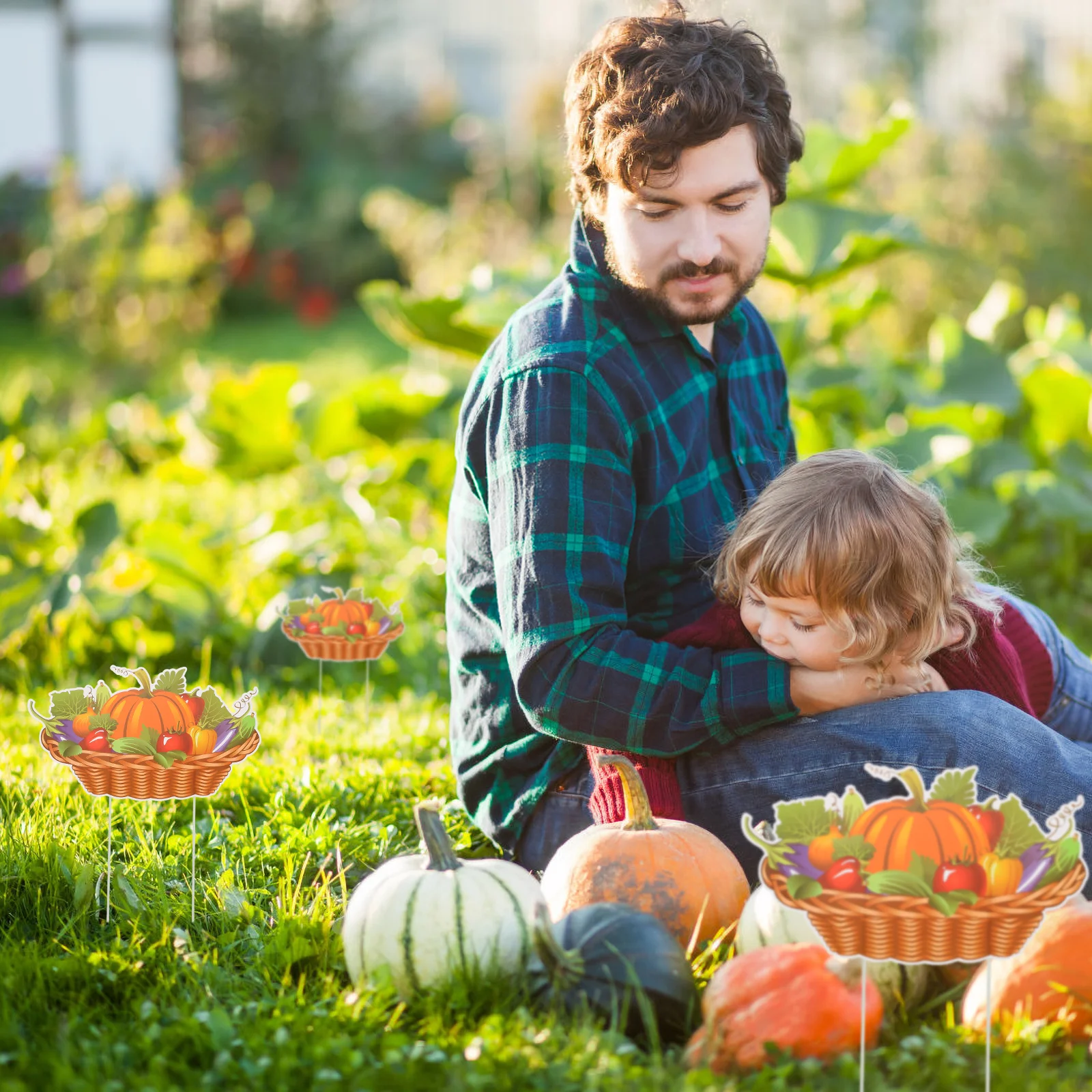 1 قطعة حديقة إدراج حصص عالية الجودة البلاستيك الشكر الديكور في الهواء الطلق نسيج واقعي الحديقة حصة تسجيل ساحة ديكور الطرف #2