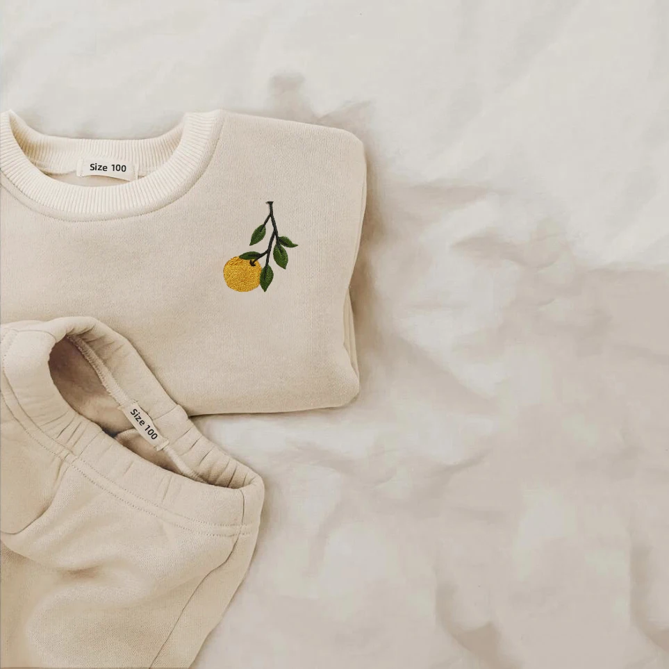 Winter Kleinkind Baby Jungen Mädchen Kleidungssets 0-6 Jahre Dicke Kinder-Sweatshirt-Anzüge Baby Mädchen Fleece Pullover Oberteile + Hosen Sets Herbst – Detail 2