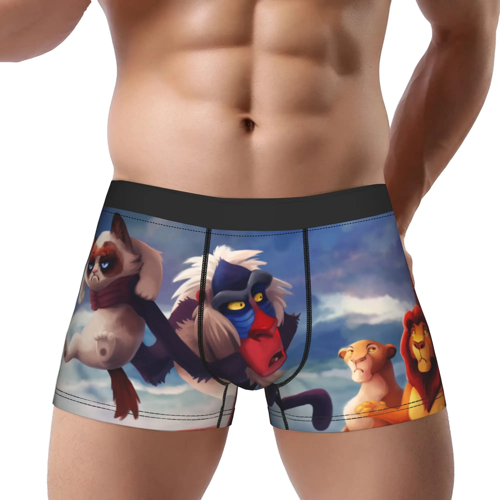 

Трусы-боксеры The Lion King для взрослых 18+, дышащие трусы, мужское нижнее белье, удобные шорты, трусы-боксеры