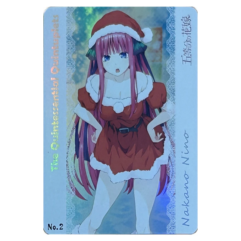 Kartu Koleksi DIY quinano Ichika Nakano Miku Nakano Itsuki hadiah ulang tahun Natal kartu koleksi Anime