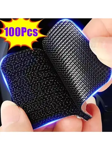 100/2pc Carpet Fixing Stickers Double Faced High Adhesive Car Carpet Fixed Patches Home Floor Foot Mats Anti Skid Grip Tapes New