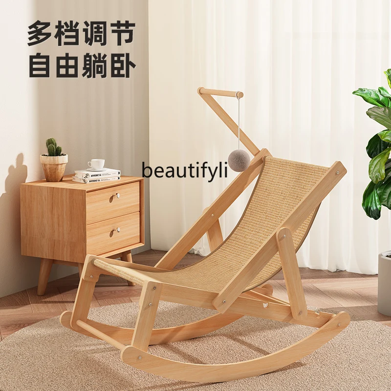 Cat Scratch Board Sisal Rocking Chair Pet Recliner Four Seasons Universal Chamfer Bassinet Sofa