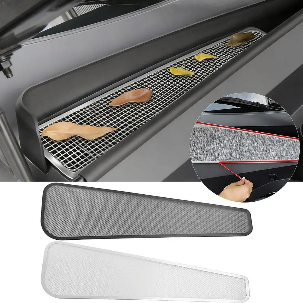

For Lynk & Co 900 2025 2026 Front Hood Dust Protection Cover Stainless Steel Air Outlet Protector Interior Trim Accessory