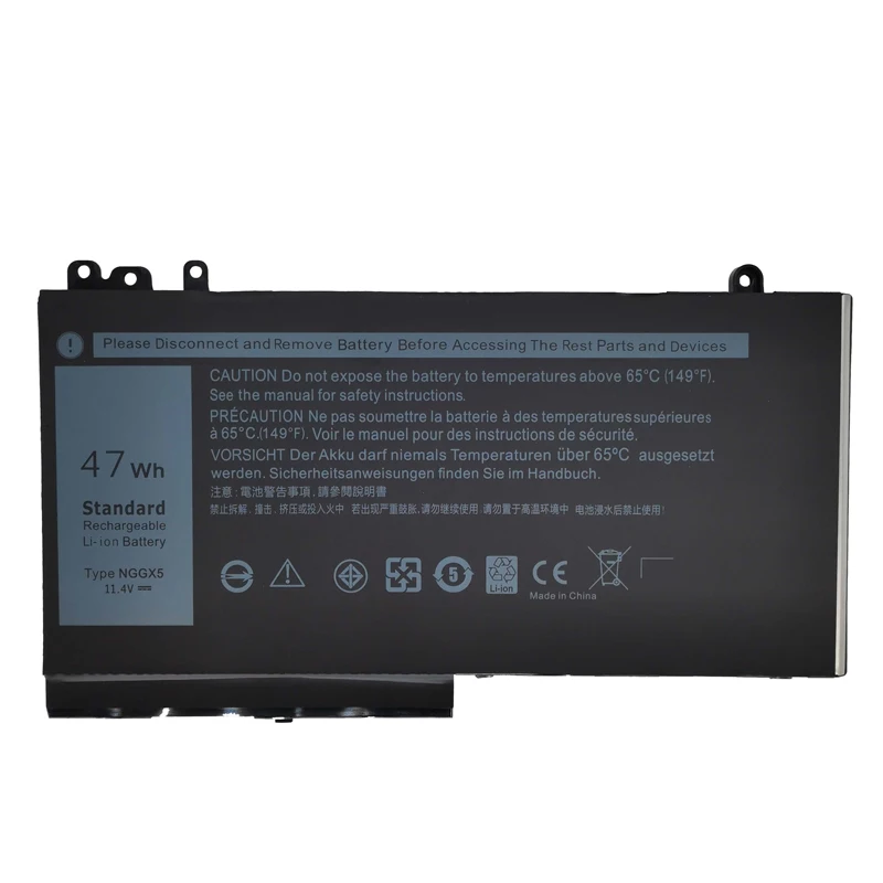 

11.4V 47Wh NGGX5 Laptop Battery for DELL Latitude E5270 E5470 E5570 E5250 E5450 M3510 3350 M3150 M3160 RDRH9 P23T P48F P48G