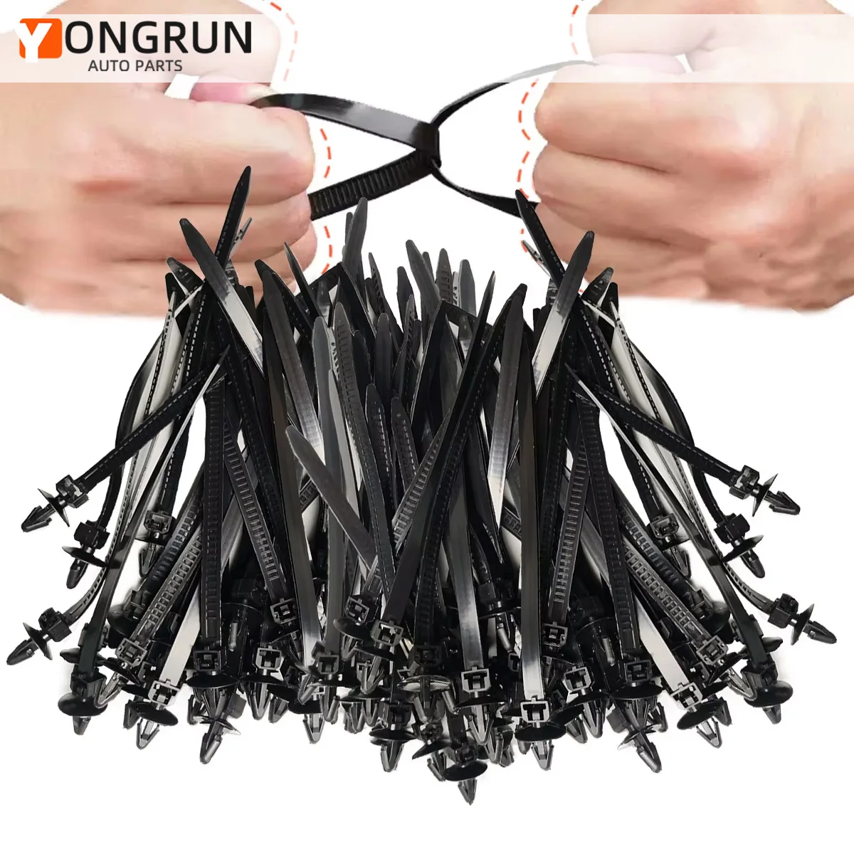 

6/20/50pcs Wiring Harness Fasteners Cable Clamps Cable Ties Management Automotive Wire Organizer Automotive Corrugated Pipe