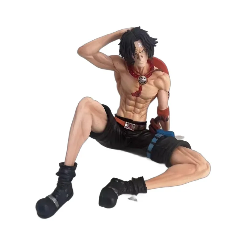 12cm One Piece Anime Character Portgas D. Ace Action Figure PVC Statue Model Collection Toy Desktop Decoration Gift Ornaments