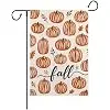 Rustic Pumpkins Fall Garden Flag for Outside Double Sided, Weather & Fade Resistant, Yard Outdoor Decoration, Features S llz
