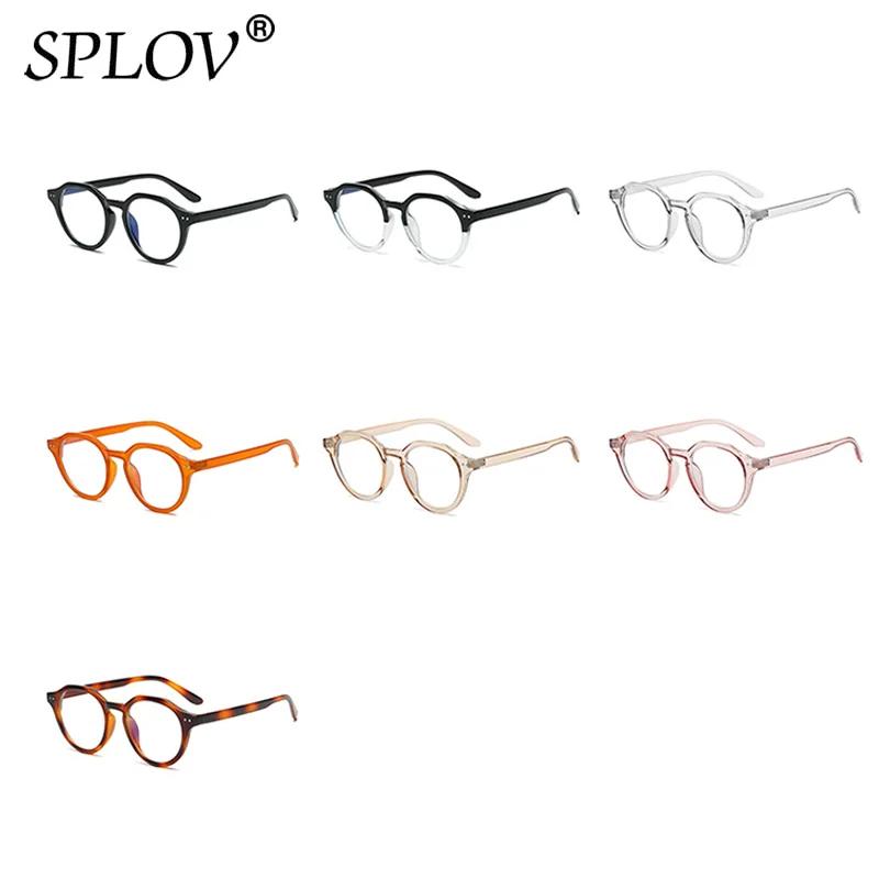 Fashion Anti Blue Light Glasses Men Prescription Eyeglasses Frame Women Computer Goggles Vintage Round Optical Eyewear UV400