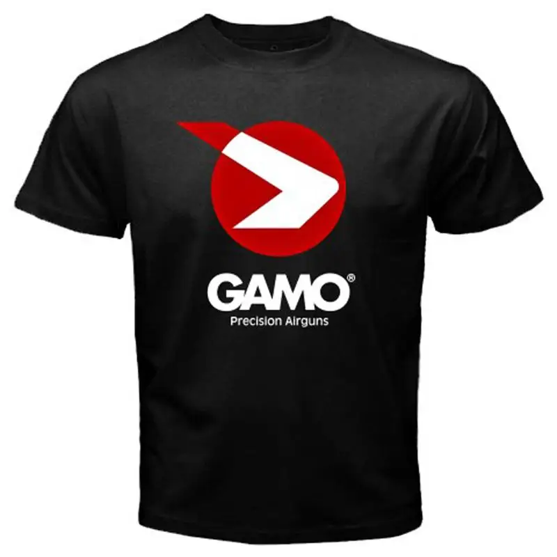 Camiseta preta masculina Gamo Airguns tamanho S 4Xl