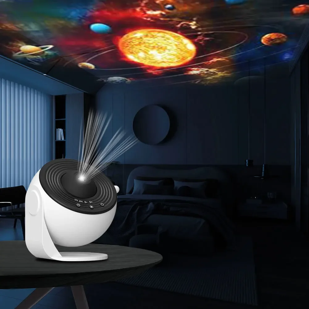 LED Table Lamp 12 Films 360° Rotate Planetarium Lamp Night Light Galaxy Projector Valentines Day Gift Wedding DecorXmas Gifts