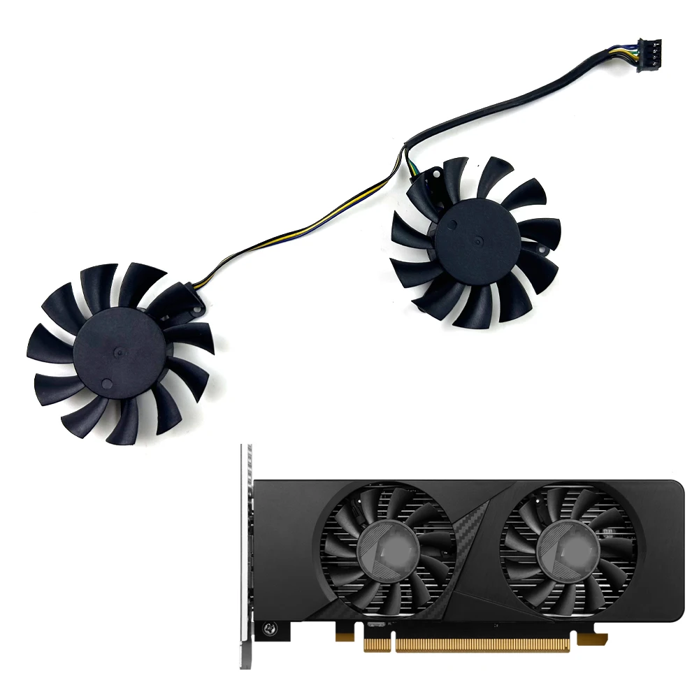 NEW Cooling Fan For MSI GeForce RTX 3050 LP 6G OC  graphics card replacement fan 46mm 4pin HA5510H12F-Z  0.30A