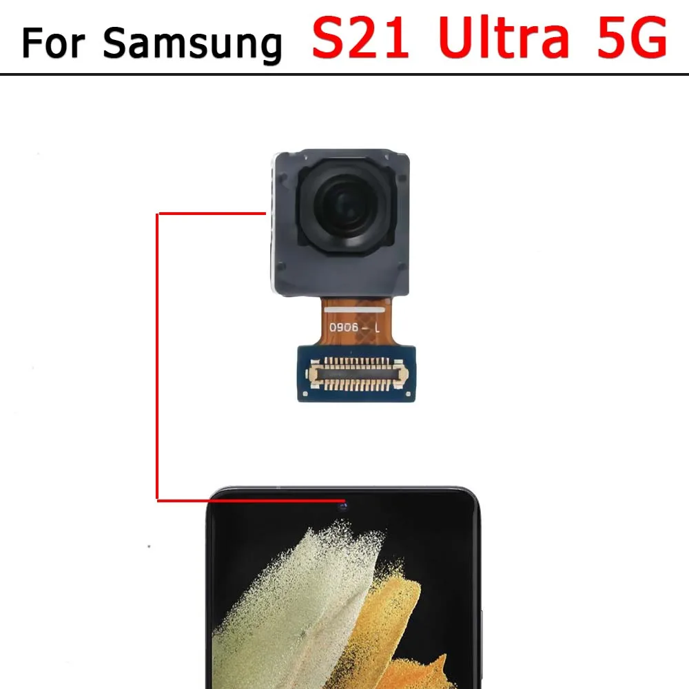 Rear Front Camera For Samsung Galaxy S21 Ultra 5G G998B G998U Frontal Selfie Back Backside Camera Module Spare Parts