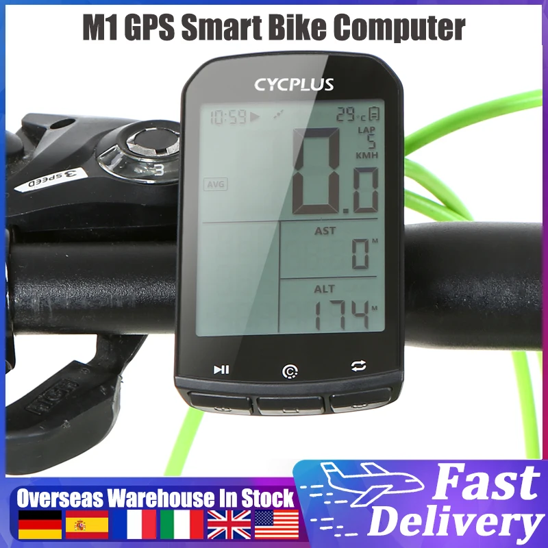

Smart GPS Bicycle Computer BT4.0 ANT+ Wireless Bike Speedometer Backlight IPX6 Waterproof Accurate Cycling Digital Bike Computer