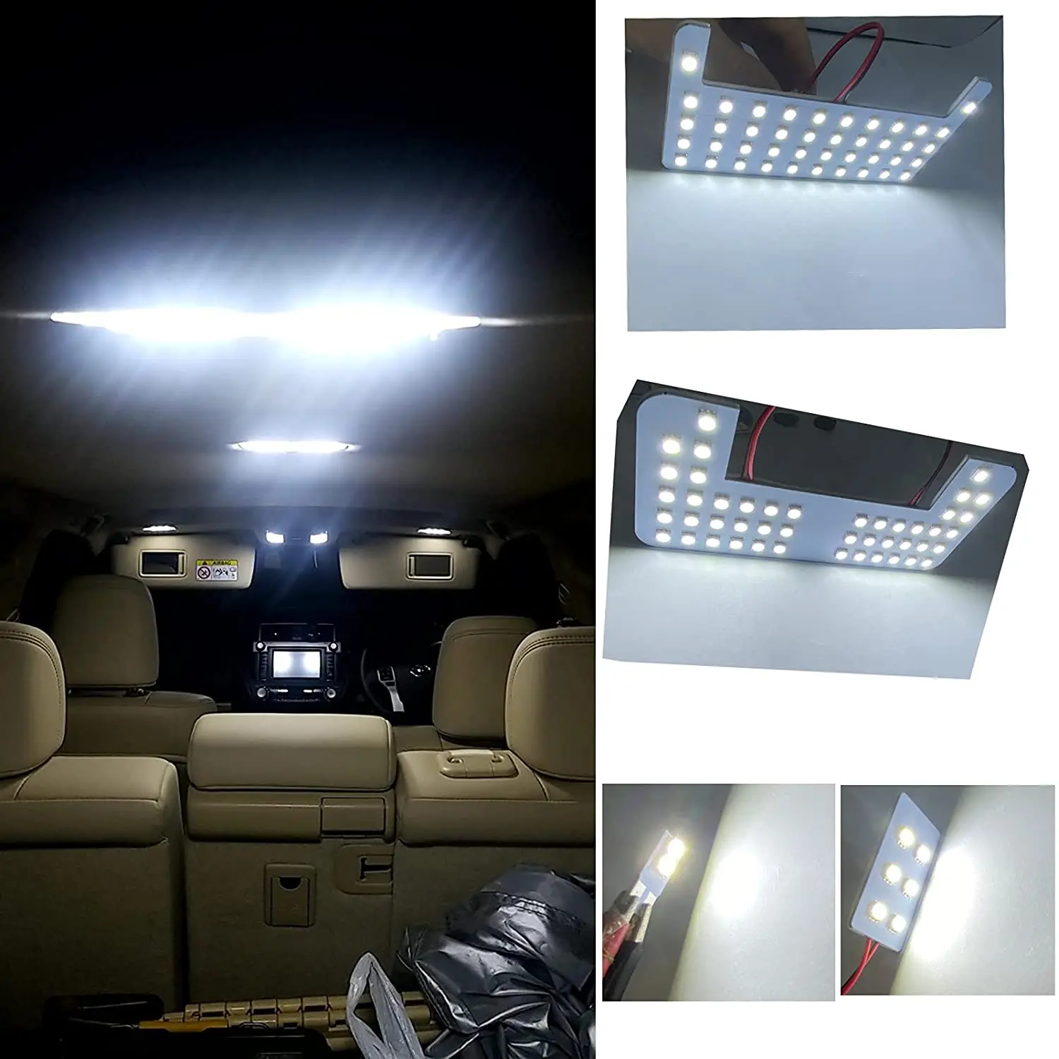 Untuk Toyota Land Cruiser Prado Seri 150 lampu kamar LED sedang terlambat TX-L untuk 5 tempat duduk hanya TRJ150 GRJ150 GRJ150 GRJ151 C