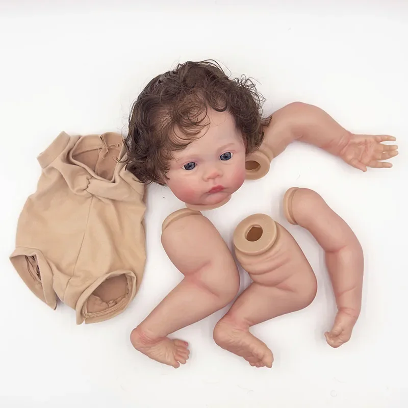 18Inch Reborn Meadow Doll Kit Already Painted Kits/Un painted Kit Soft Touch Fresh Color DIY Doll Parts With Cloth Body