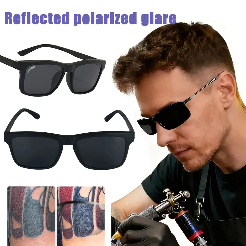 Tattoo Polarized Sunglasses Potection Glasses Magnetic Adsorption Lens Reflective-free Tattoo Filter Glasses Tattoo Accessories