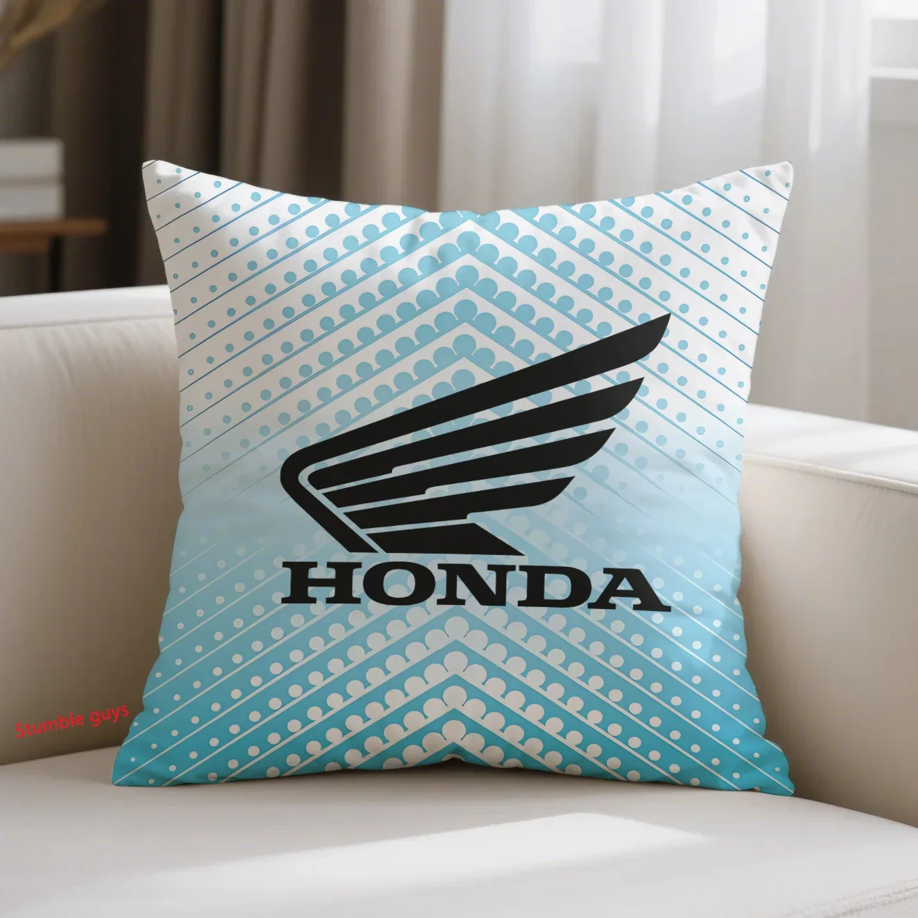 45X45cm Honda Sofa Cushion Cover Sports Motorcycle Racing Decorative Home Essential