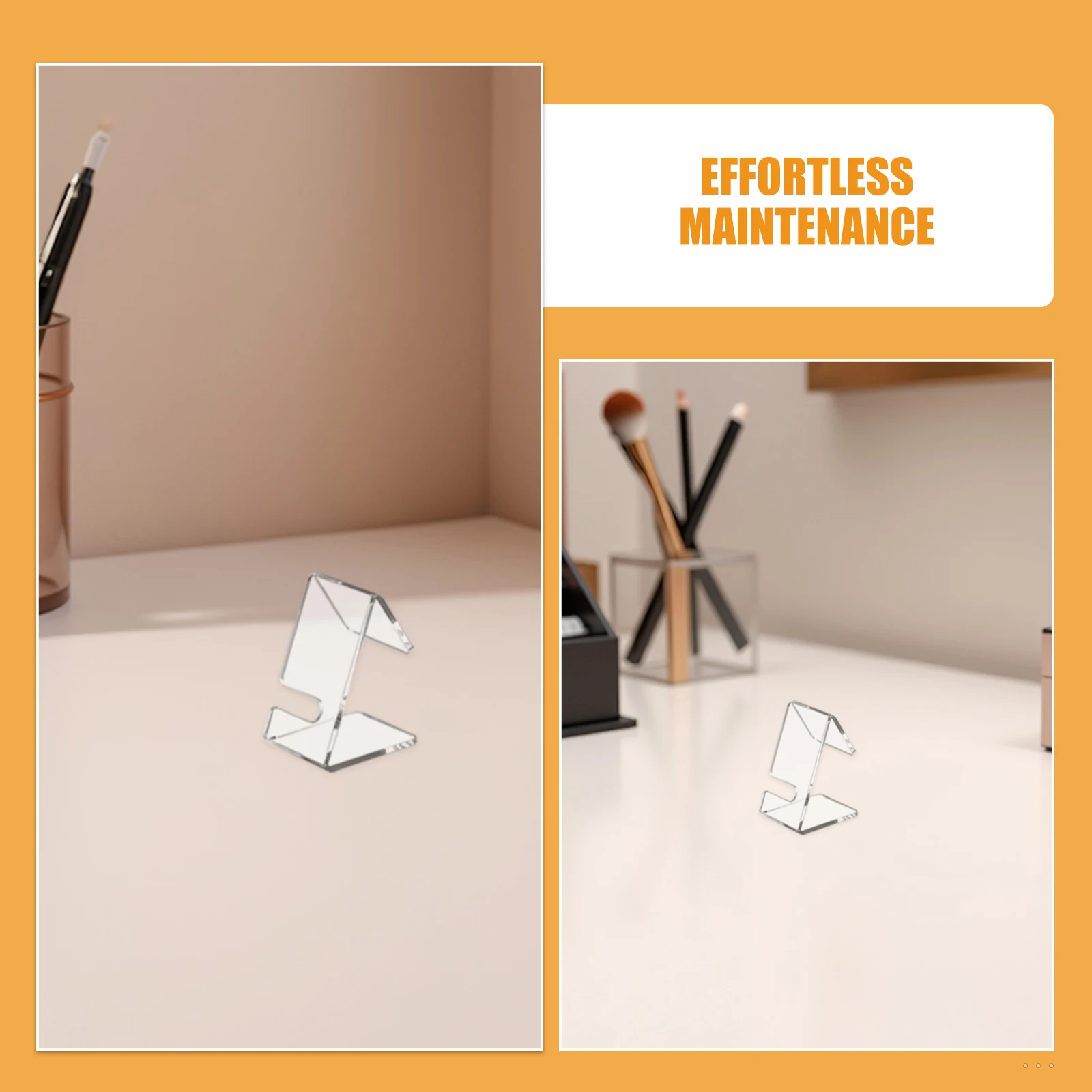 2 Stück transparente Uhrenhalter für Uhren, ästhetische Sonnenbrillen, Augenständer, dekorativer Schreibtisch