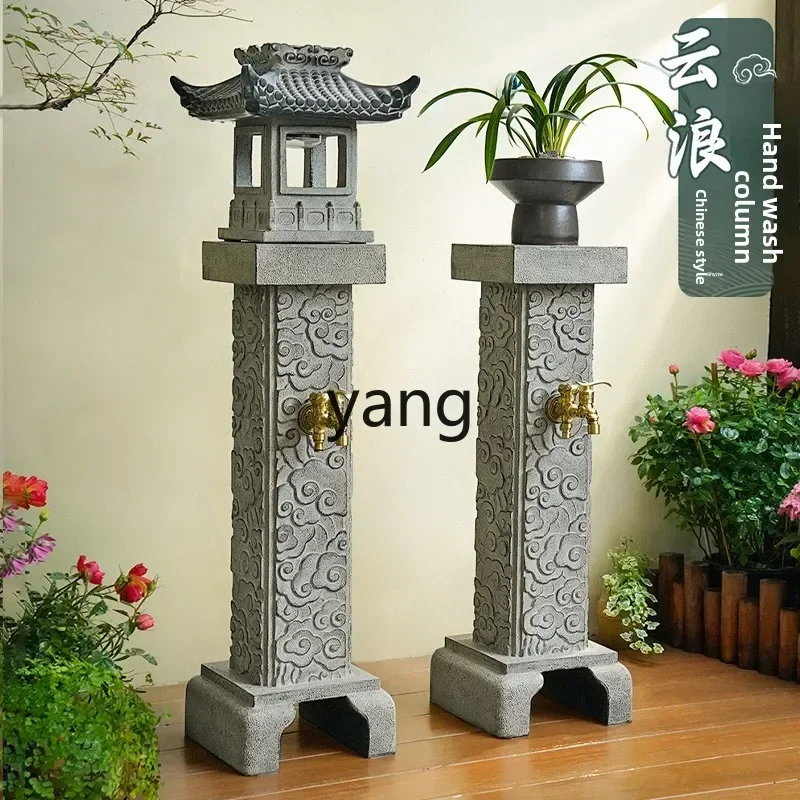 CX outdoor courtyard column faucet B & B hand wash foot pool yard