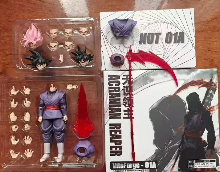 VF Fixed 2nd-Patch Black Goku Upgraded Action Figure Body Head Sculpt Anime Dragon Ball Super Mecha Joint Movable view 3