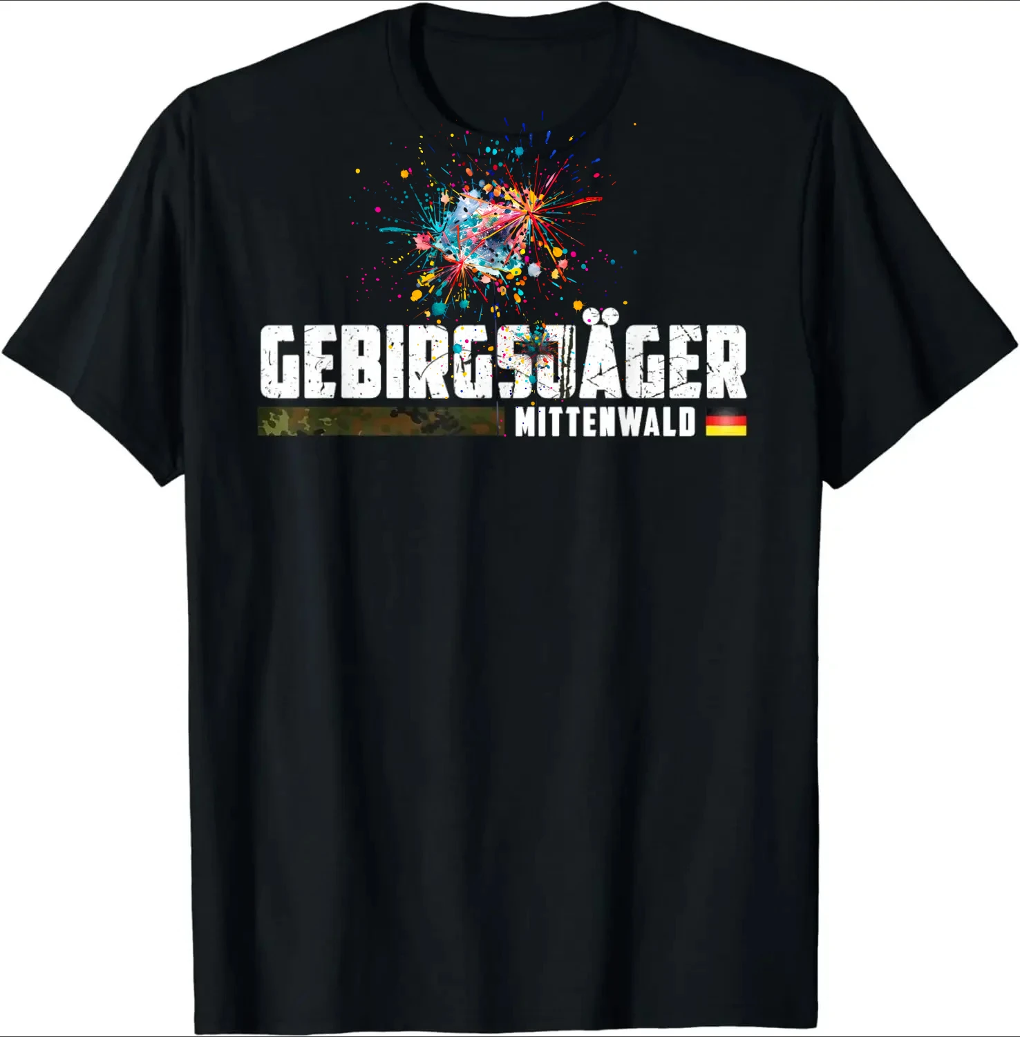 

Gebirgsjäger Mittenwald - Bundeswehr Mountain Hunter T-Shirt 100% Cotton O-Neck Summer Short Sleeve Casual Mens T-shirt
