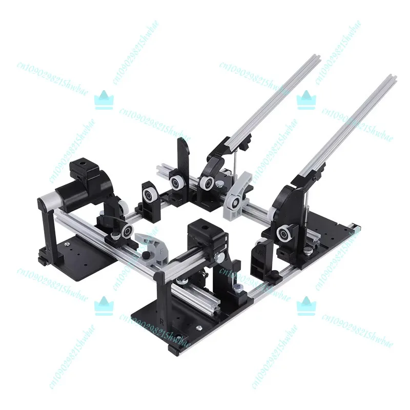 Máquina de Embalaje Manual Plegable Portátil, Caja de Herramientas de Tamaño Ajustable con Ruedas para Embalaje de Maletas de Avión
