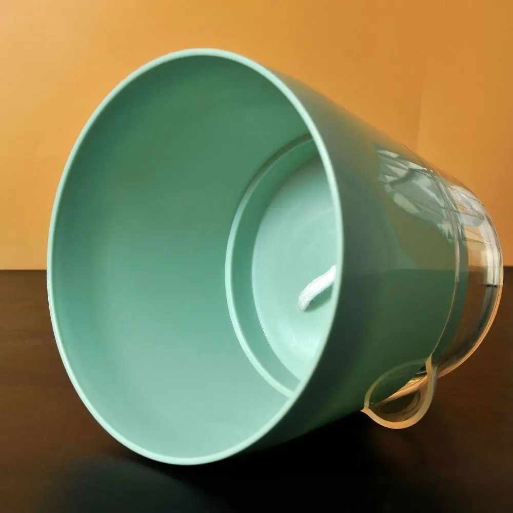 Drainage Hole Self Watering Flower Pot Plastic Resin Material Clear Saucer Reservoir Automatic Water Absorbing Planter