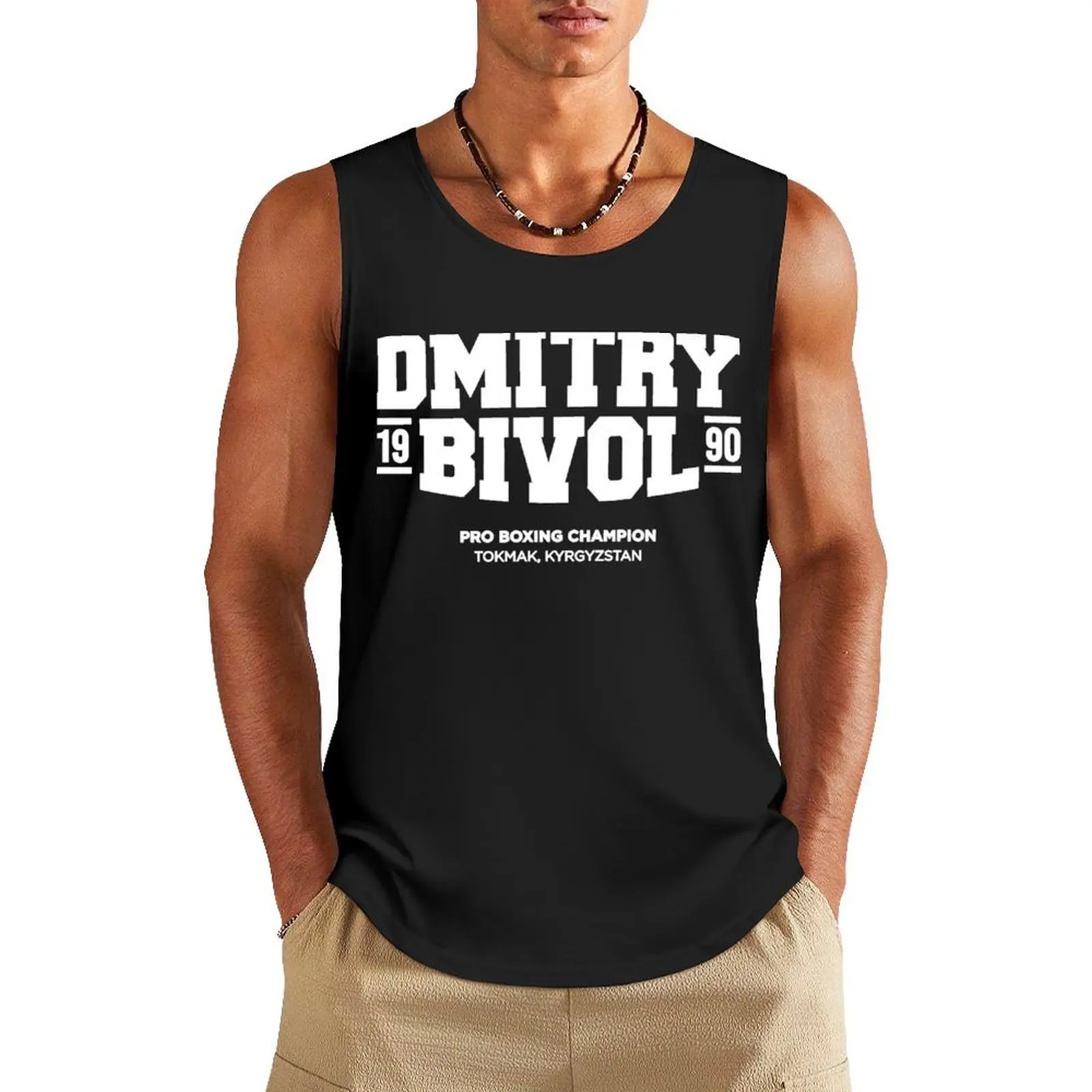 Dmitry Bivol Tank Top gym clothing sleeveless vests fashion 2024 man