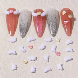 50pcs Cute Angel Wings Nail Charms Bulk Luminous Wing AB Flatback Resin Nail Parts Glitter Crystals Jewelry DIY Nail Decoration