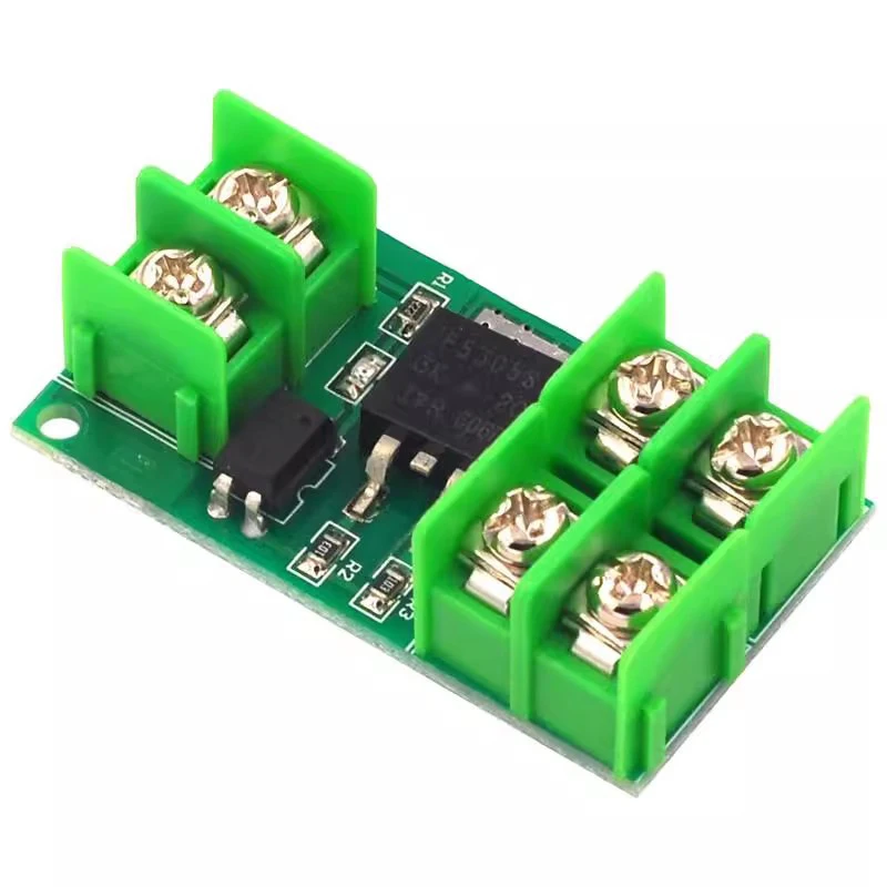 Electronic switch control board, pulse triggered switch module, DC controlled MOSFET optocoupler