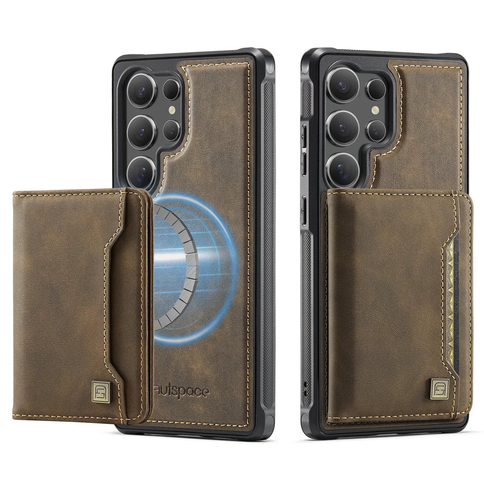 Detachable 2-in-1 Leather Wallet Phone Case Card Holder For Samsung Galaxy S26 S25 Ultra S24 Plus Flip Magnetic Protect Cover