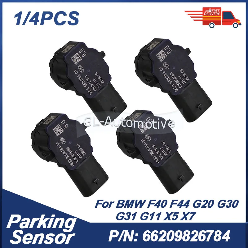 

1/4 шт. радарный датчик парковки PDC для BMW F40 F44 G20 G22 G30 G32 G11 X5 X7 66209826784 9826784-01