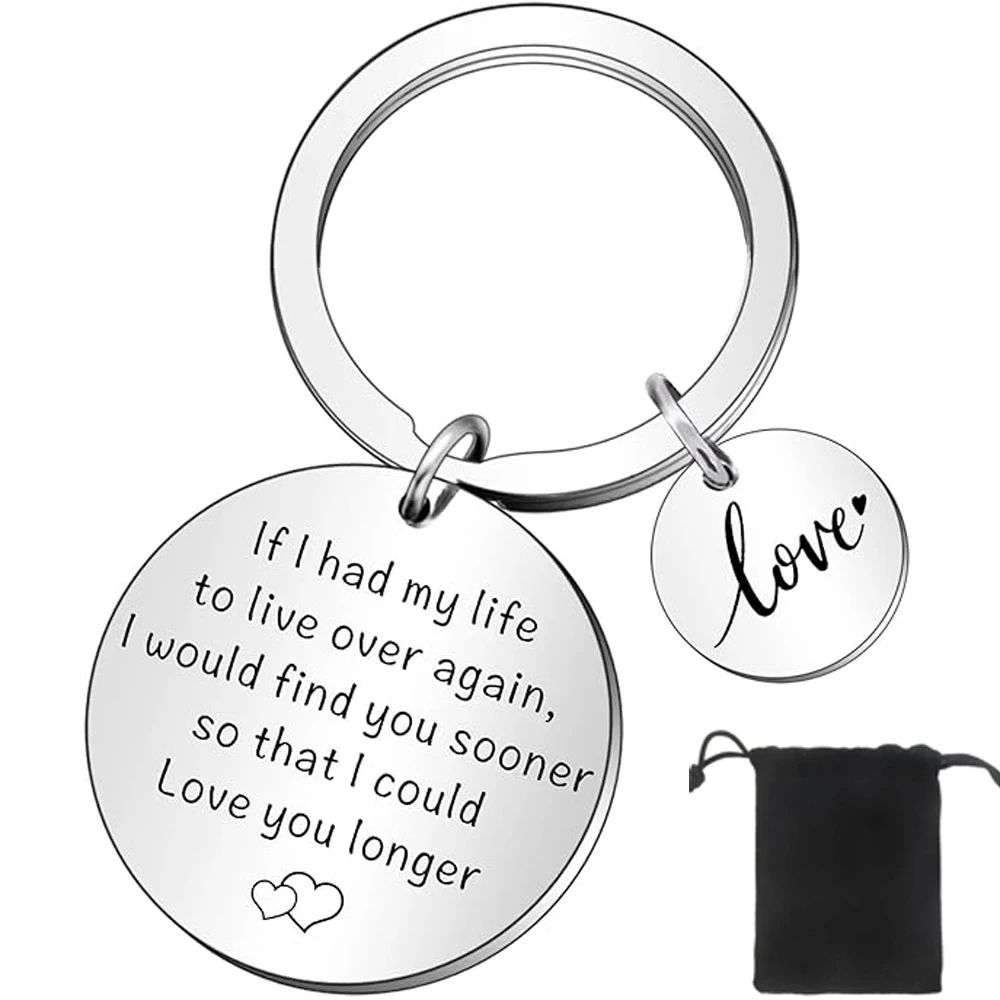 Lover Keyrings Valentines Day Key Ring Love Couple Keychain Gift for Him Her Wife Husband Boyfriend Girlfriend