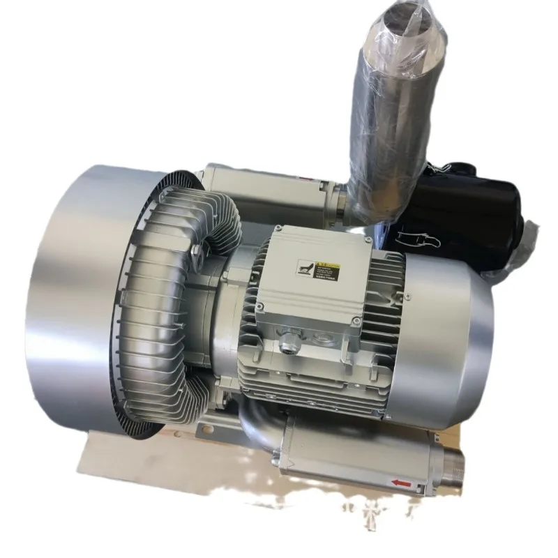 Double impeller high pressure fan 5.5KW is suitable for industrial machinery feeding and gas transportation