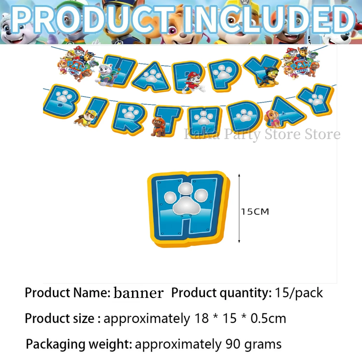 PAW Patrol Geburtstagsparty-Dekoration, Tischgeschirr, Tischdecke, Teller, Becher, Servietten, Geschenktüten, Luftballons, PAW Patrol Partyzubehör
