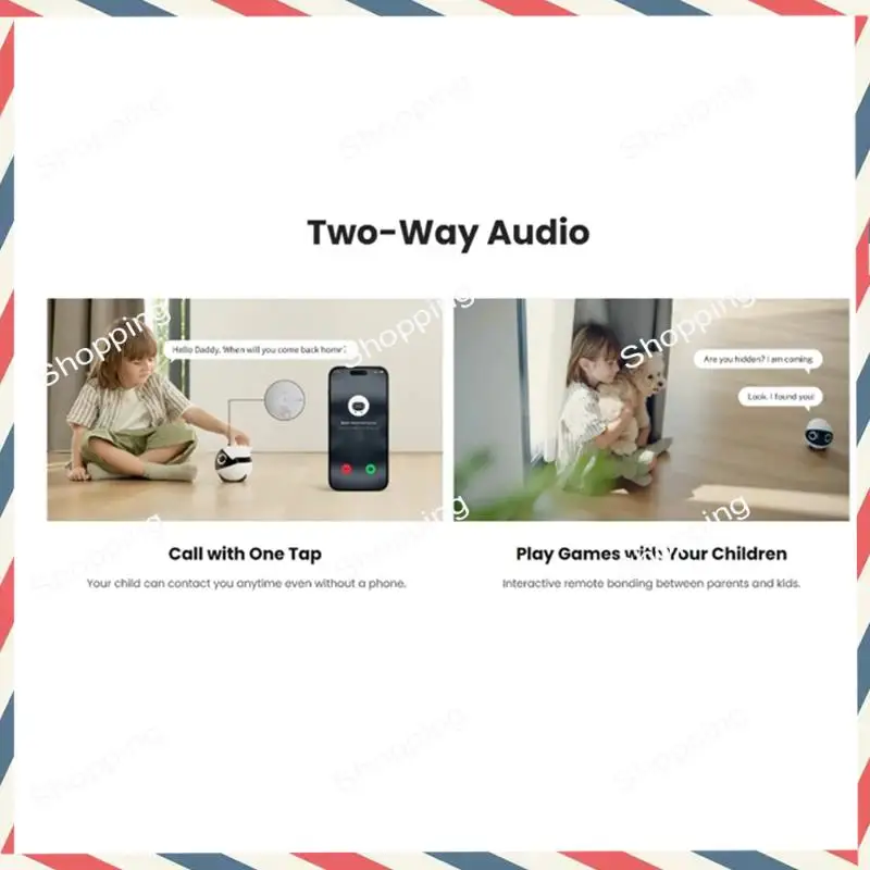 M20K ROLA Mini Pet Companheiro Robô 2K Câmera Robô Inteligente Mini Companheiro de Animais de Estimação Robô Robô de Monitoramento Remoto