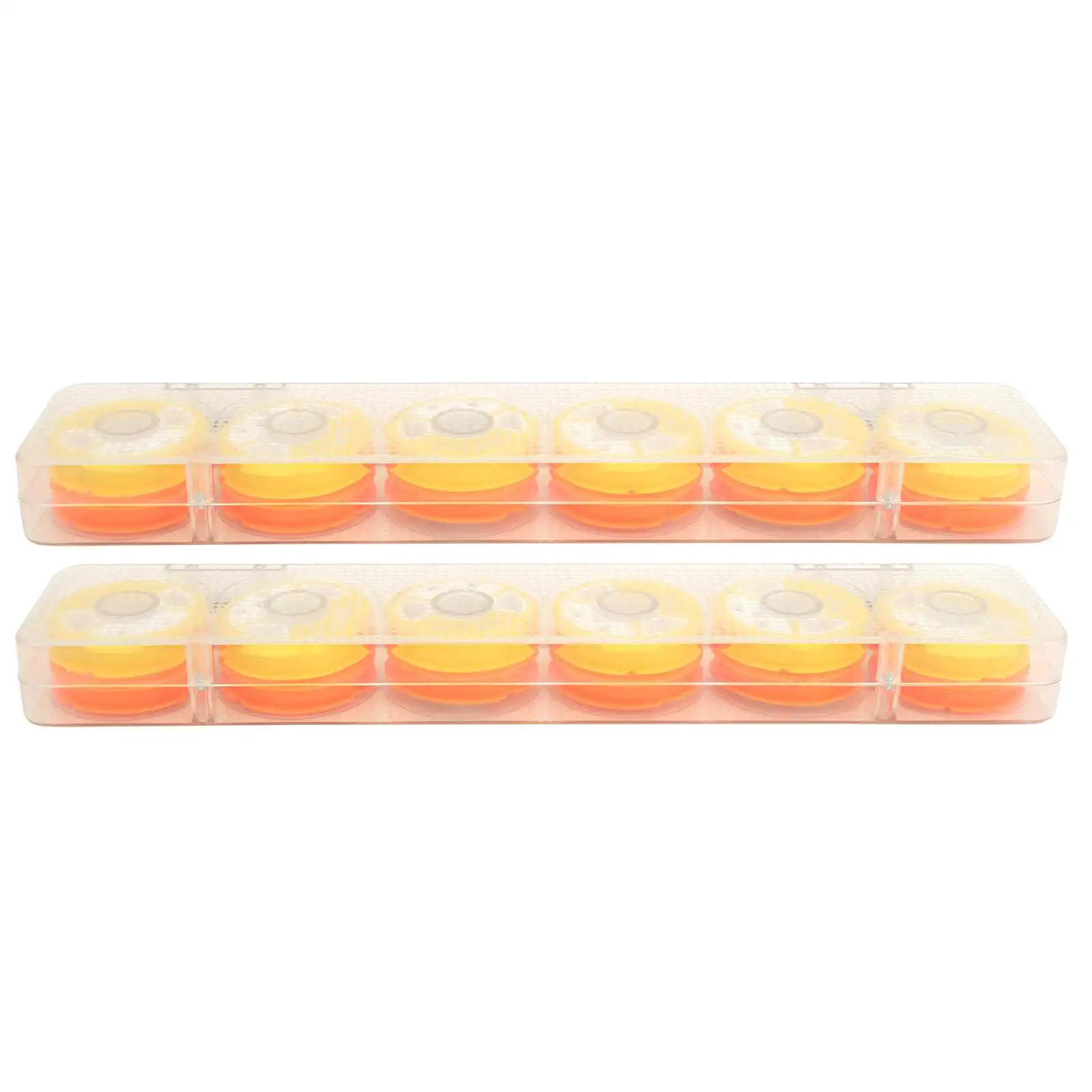 2-Piece Fishing Line Winder Storage Box - 8-Axis & 12-Axis Coil Spool Organizer for Anglers