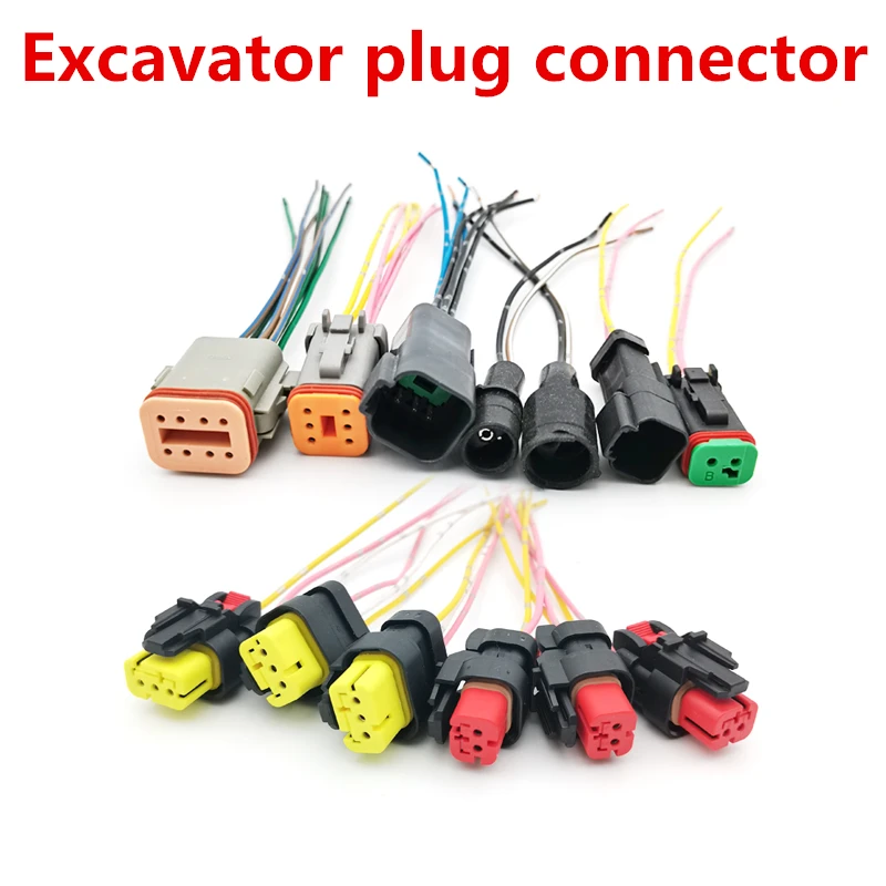 For CAT 312 320 330 336BCD 320GC excavator throttle motor water temperature, pressure, and speed sensors to plug connectors